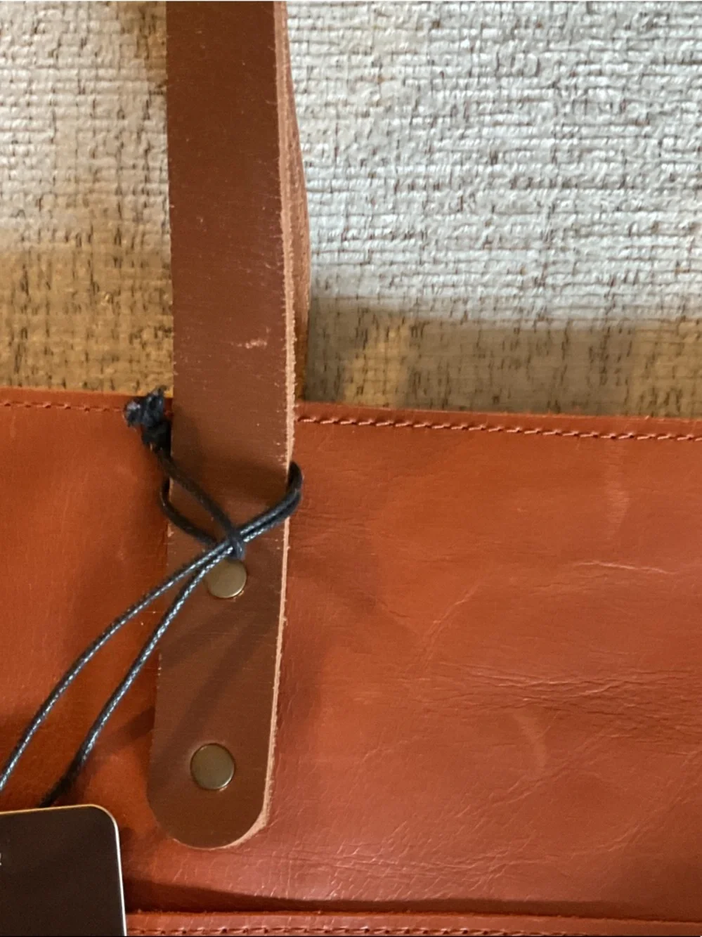 Hides Leather Tote Bag Hazelnut Brown Tassels NWT - Picture 4 of 13